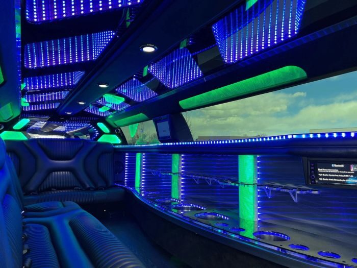Stretch limo with LED bar – Fort Collins limo service